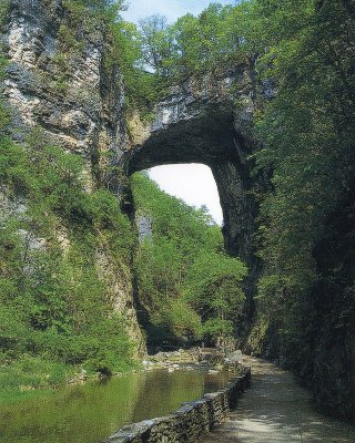 Natural Bridge Virginia Summer Post Card