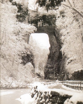 Natural Bridge Virginia Winter Post Card