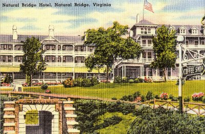 Natural Bridge Virginia Hotel 1920's Post Card